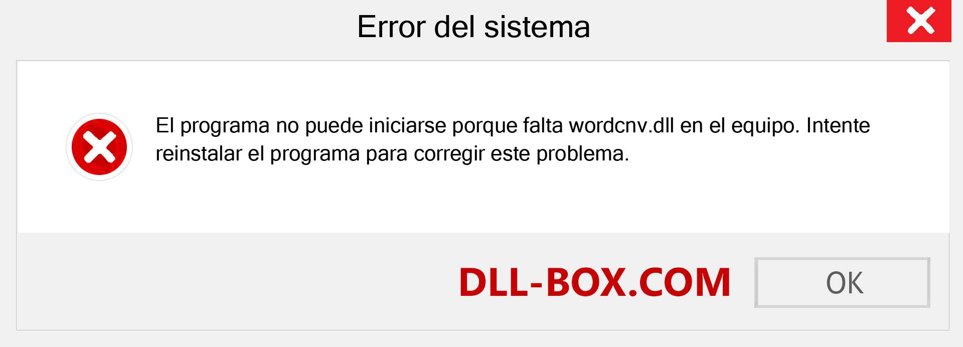 ¿Falta el archivo wordcnv.dll ?. Descargar para Windows 7, 8, 10 - Corregir wordcnv dll Missing Error en Windows, fotos, imágenes